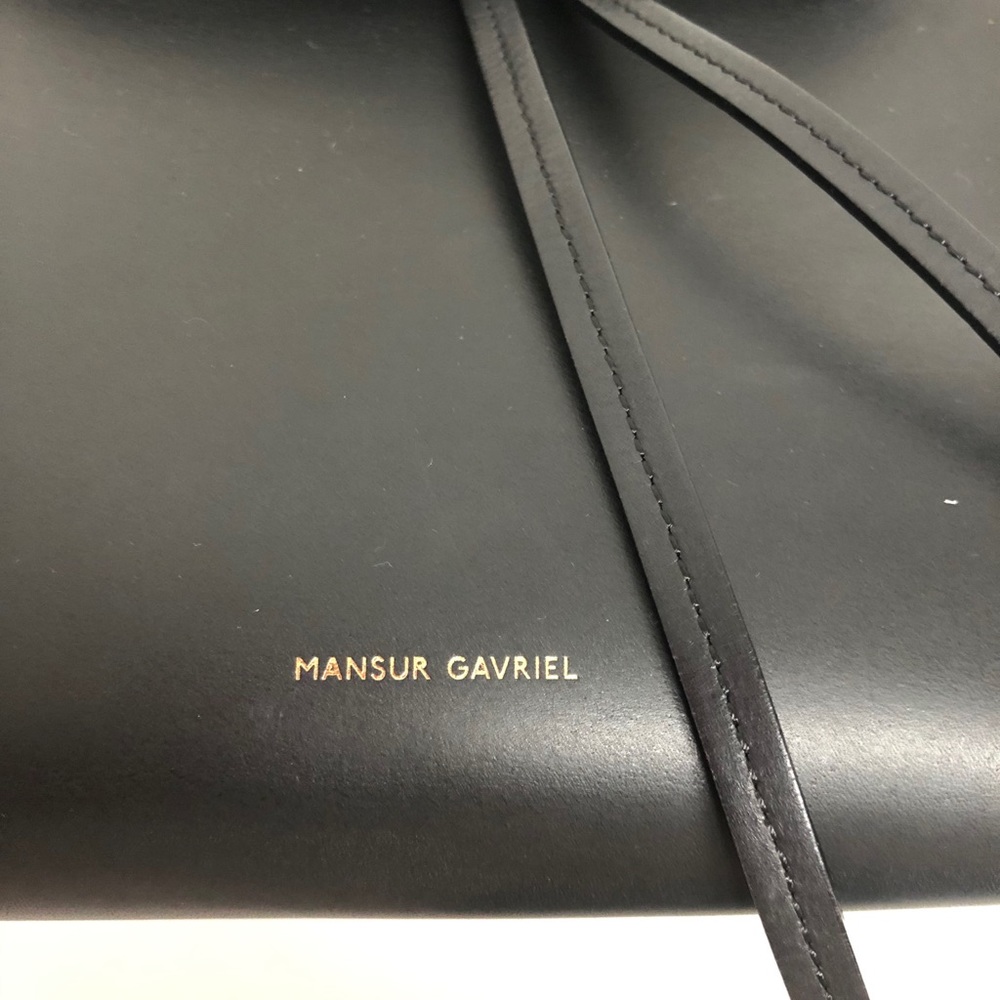 Mansur Gavriel Mini Leather Drawstring Backpack - image 6